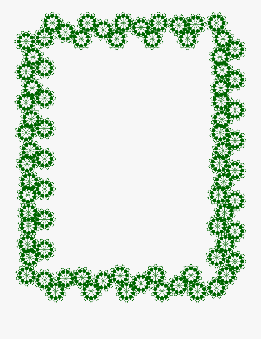 Transparent Squats Clipart - Transparent Border Frame Png Green, Transparent Clipart