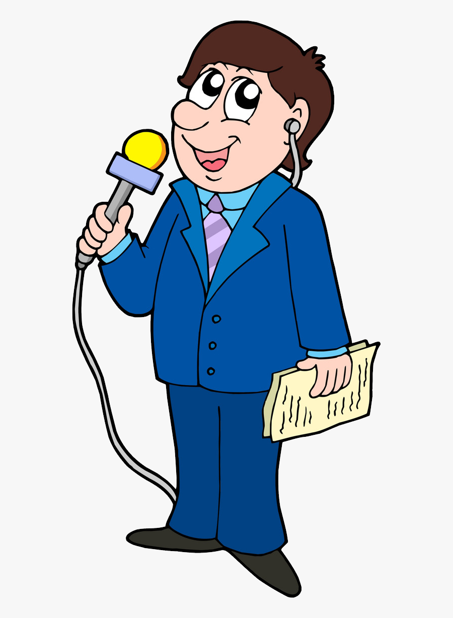 49698 - Journalist Cartoon , Free Transparent Clipart - ClipartKey