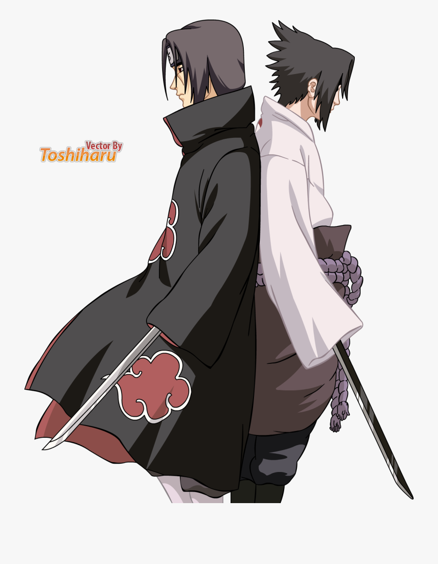Clip Art Uchiha Brothers Sasuke Naruto - Itachi And Sasuke Png, Transparent Clipart