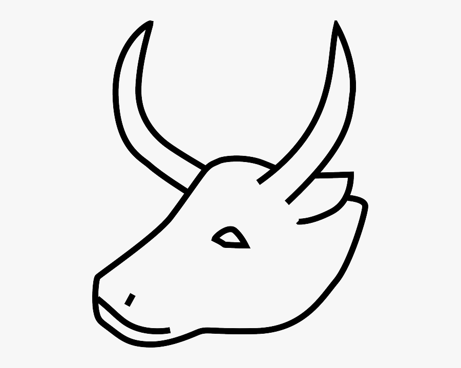 Cow Horn Clipart - Cow Horn Clipart Black And White, Transparent Clipart
