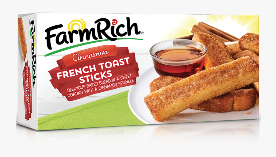 Transparent French Toast Clipart - Farm Rich French Toast Sticks Cinnamon, Transparent Clipart