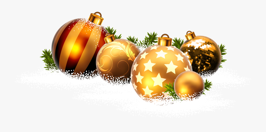 Christmas Balls And Snow Png Clipart Image - Transparent Christmas Snow Png, Transparent Clipart