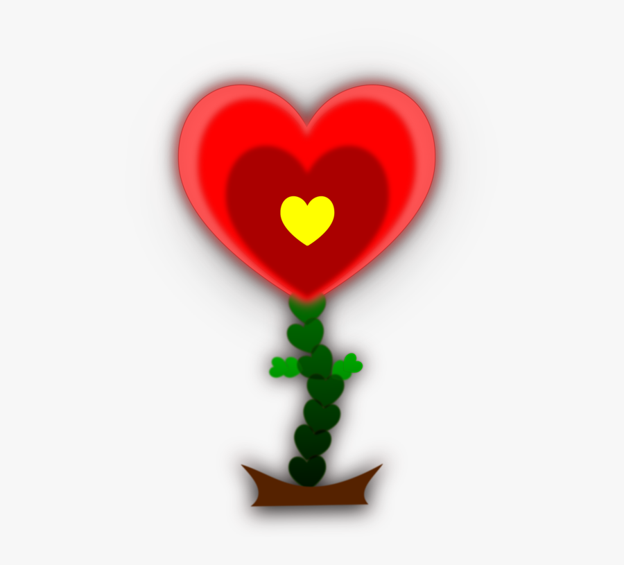 Heart,symbol,love - Heart Plants Clipart, Transparent Clipart