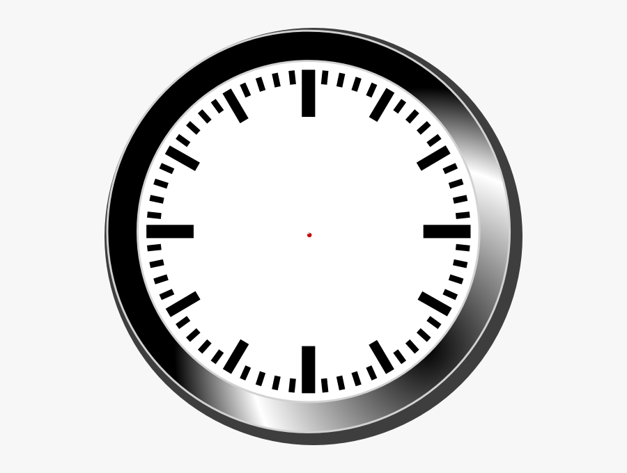 Swiss Rail Wall Clock, Transparent Clipart