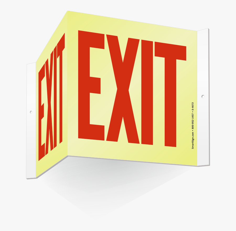 Transparent Exit Door Png - Neon Exit Sign Clipart, Transparent Clipart