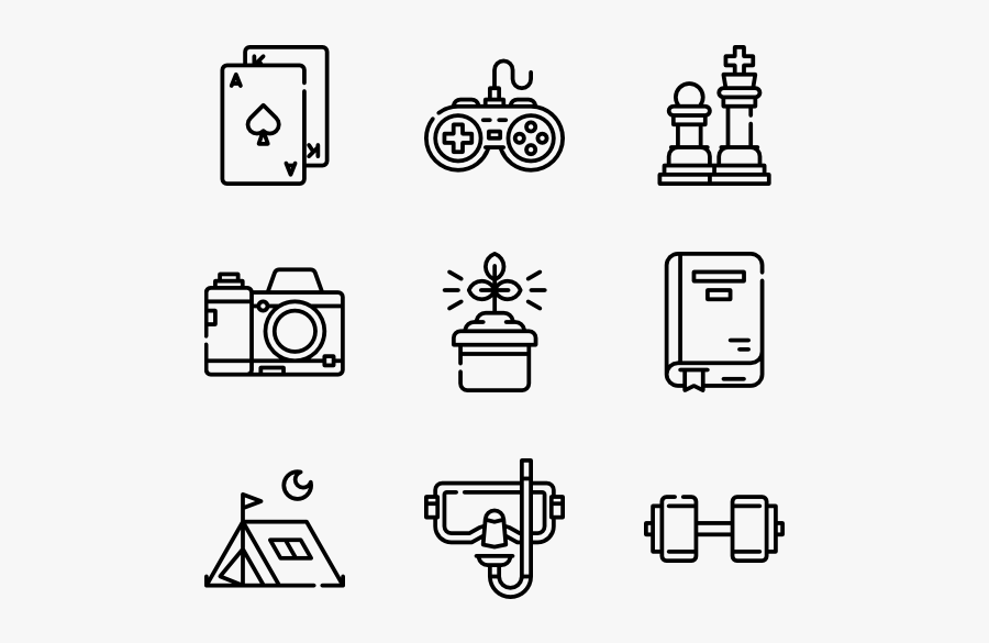 Clip Art Freetime Hobbies - Legal Icons, Transparent Clipart