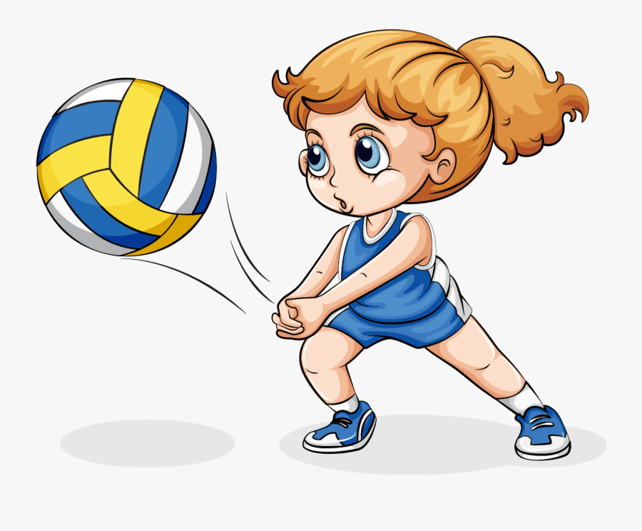Transparent Children Playing Png - Play Volleyball Clipart, Transparent Clipart