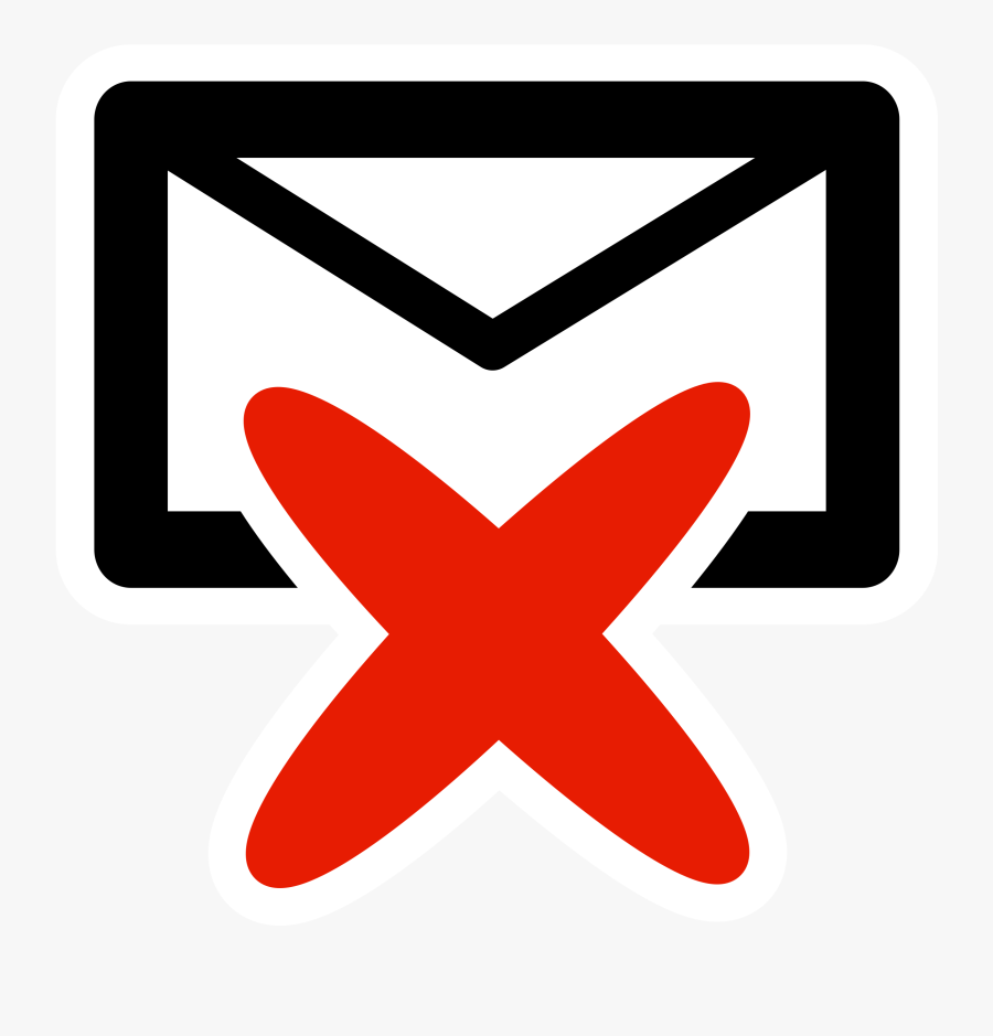 Primary Mail Delete Clip Arts - Icon, Transparent Clipart
