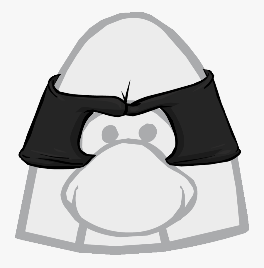 Transparent Robber Mask Png - Club Penguin Optic Headset, Transparent Clipart