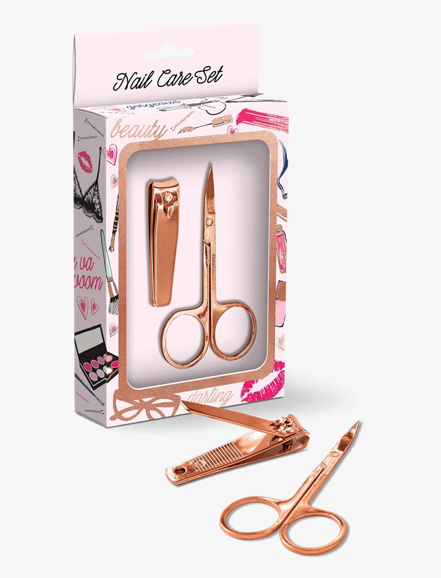 Rose Gold Beauty Tool Manicure - Makeup Mirror, Transparent Clipart