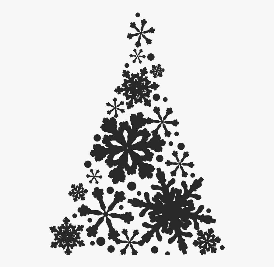 Snowflake Black And White Clipart, Transparent Clipart