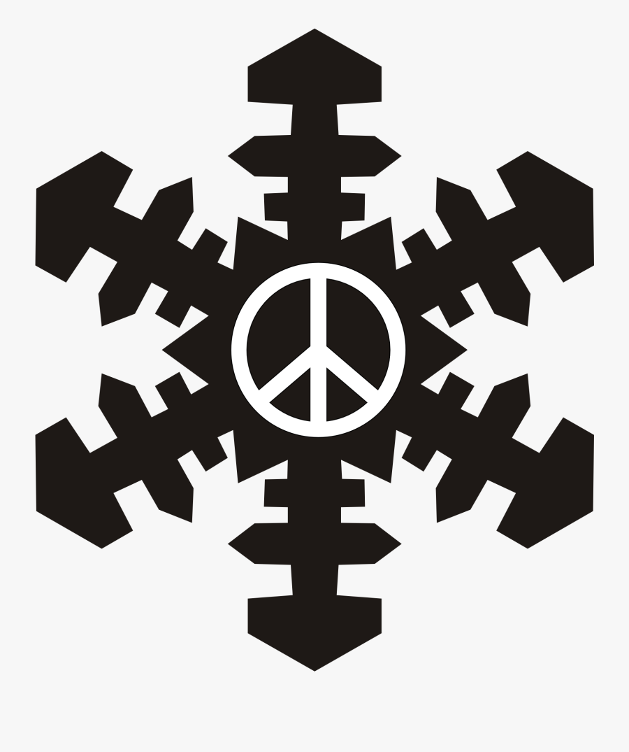 Snowflakes Clipart Simple - Snowflake Clip Art Black, Transparent Clipart