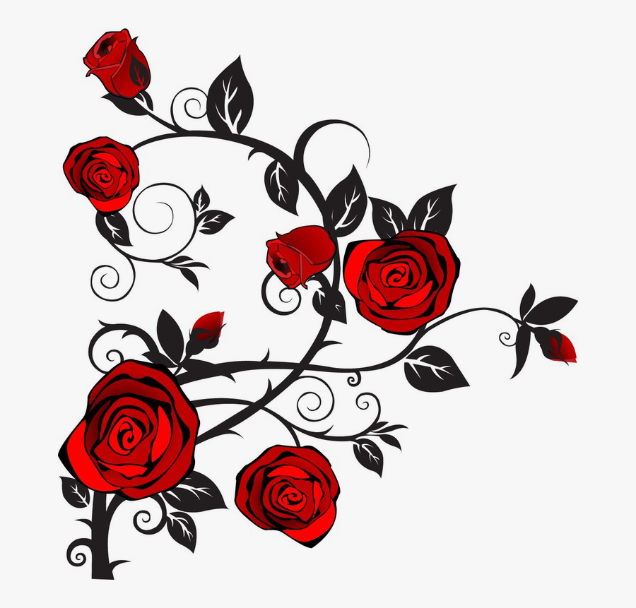 Rose With Thorns Tattoos - Valentine Gift Voucher Template , Free ...