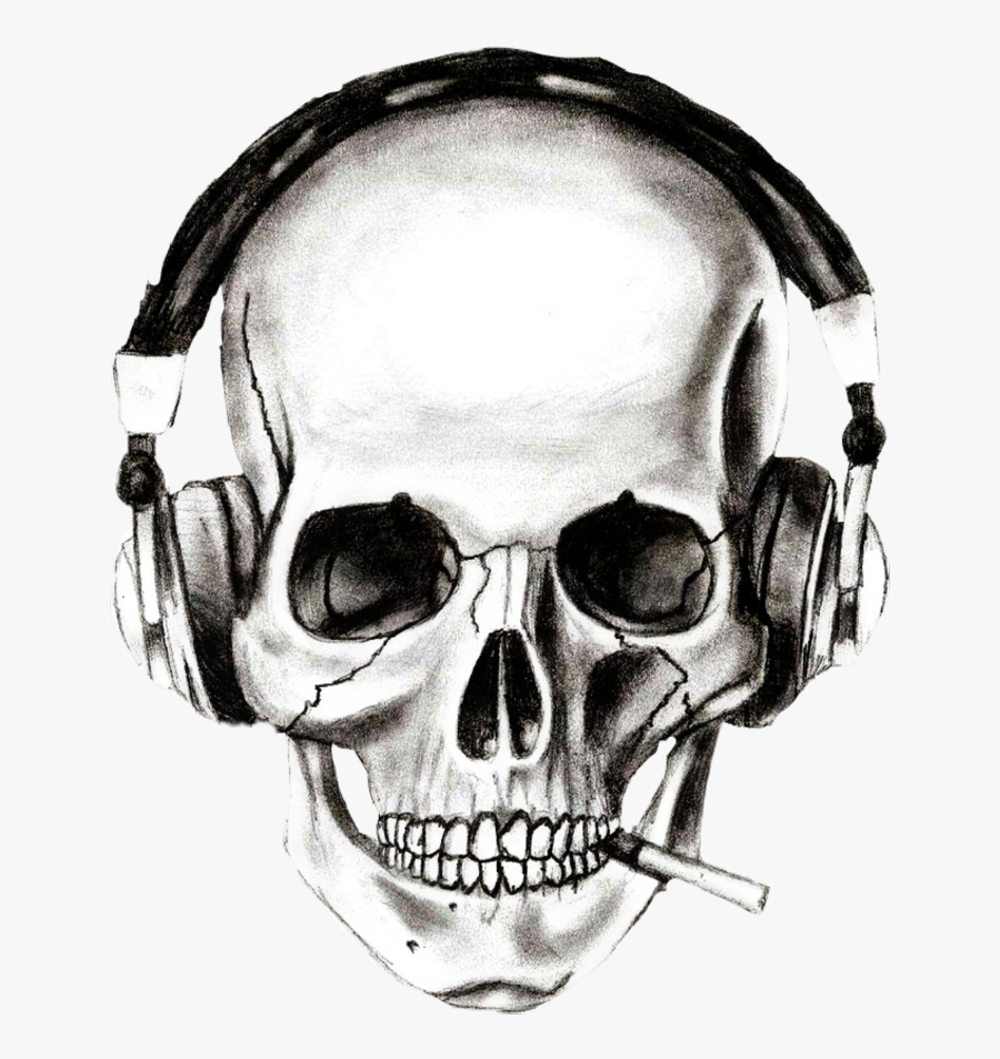 Dj Clipart Skull, Hd Png Download - Skull Dj Logo Png, Transparent Clipart