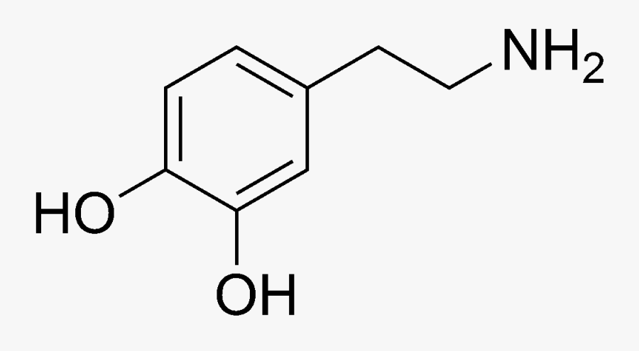 Clip Art Dopamine Molecular Structure - Dopamine Structure, Transparent Clipart