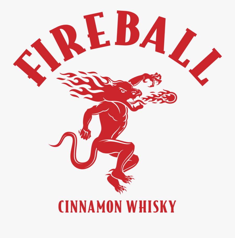 Whisky, Bourbon, Scotch, Cognac, Amaro And Mallort - Fireball Cinnamon Whiskey Logo, Transparent Clipart