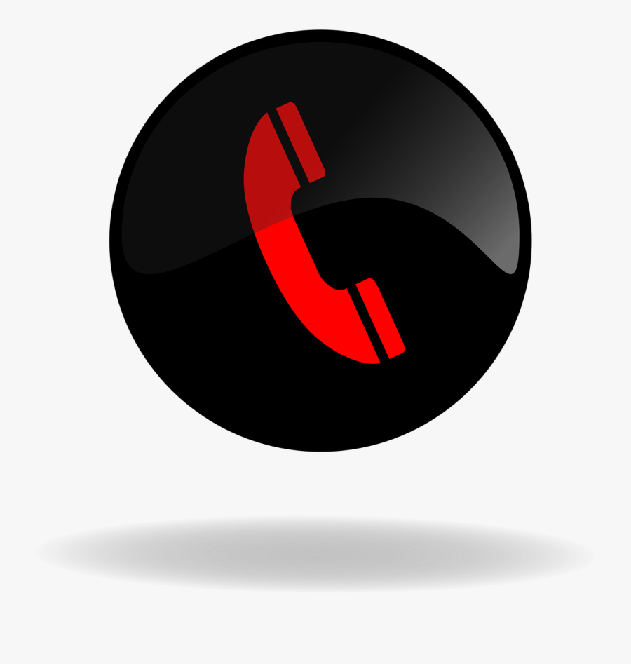 Call Call Button Black And Red Png Image Clipart , - Phone Icon Green And Black, Transparent Clipart