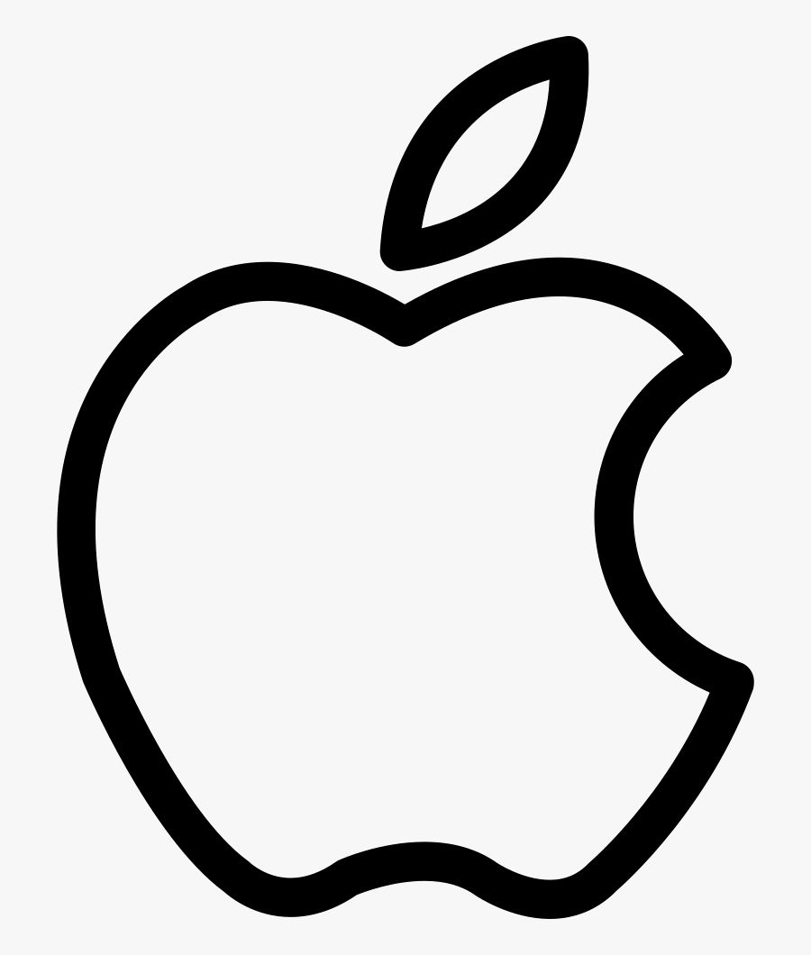 Taste Clipart Black And White - Apple Logo Outline Png, Transparent Clipart