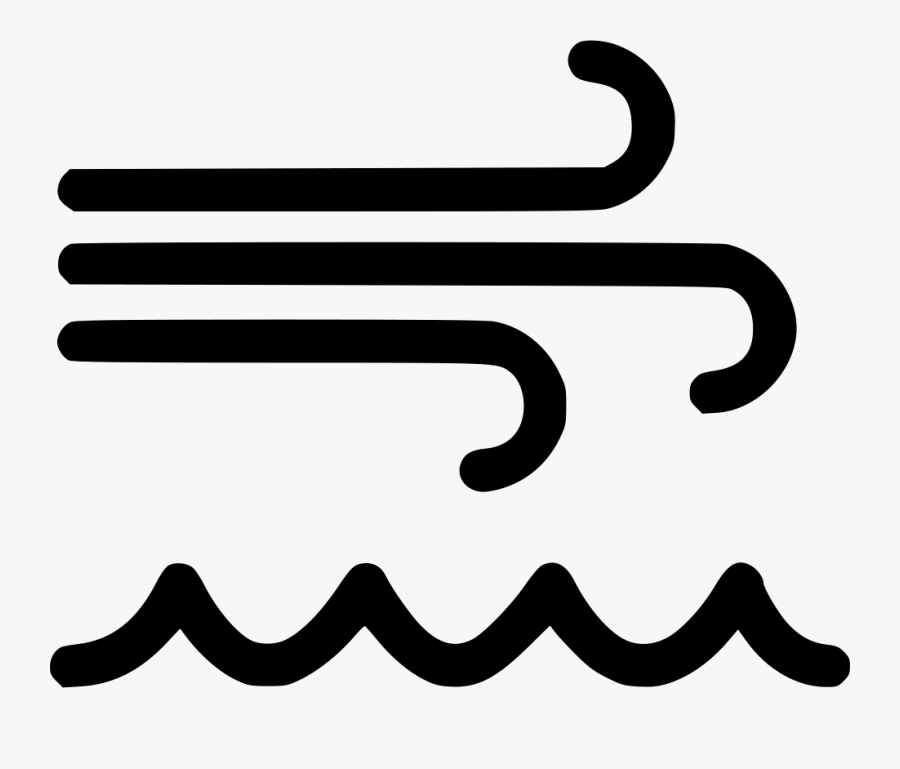 Wind Svg Png Icon - Wind And Waves Png, Transparent Clipart