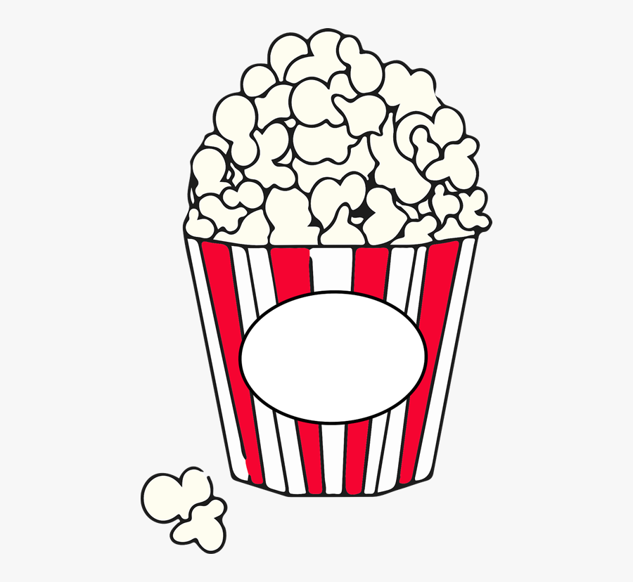 Cliparthot Of Advertising And Advertise - Pop Corn Clipart Black And White, Transparent Clipart