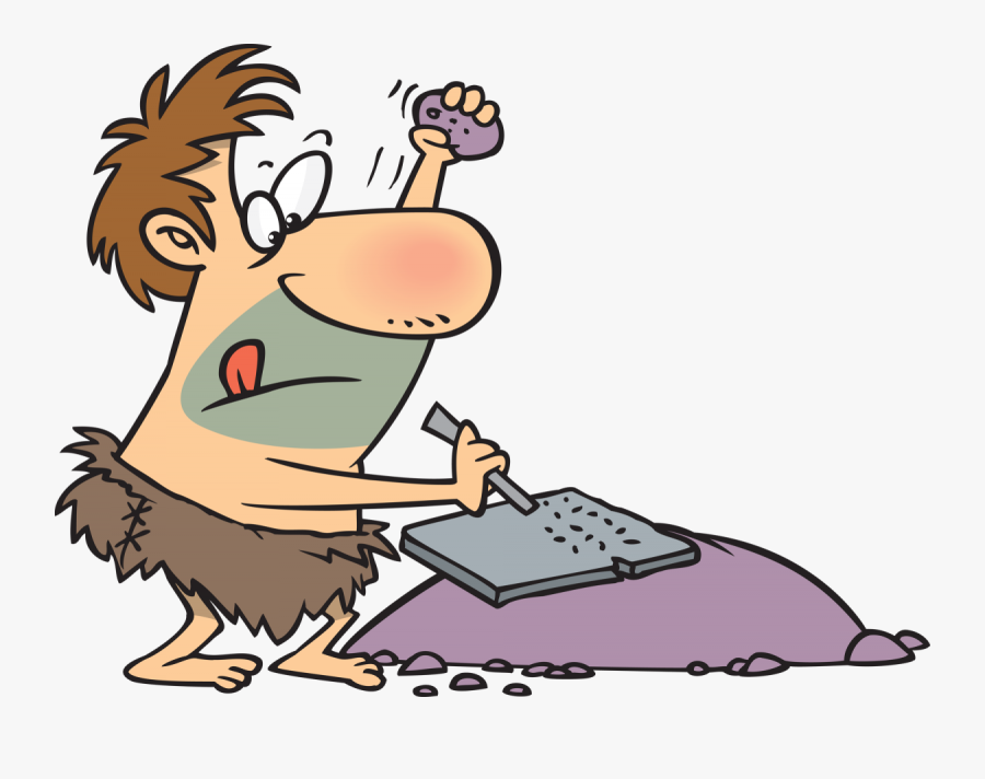 Florida Ad Agency, Eustis Fl - Caveman Writing On Stone, Transparent Clipart