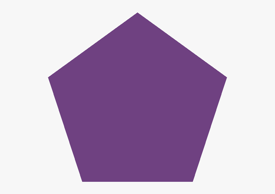 Purple Clipart Pentagon - Pentagon Purple Png, Transparent Clipart