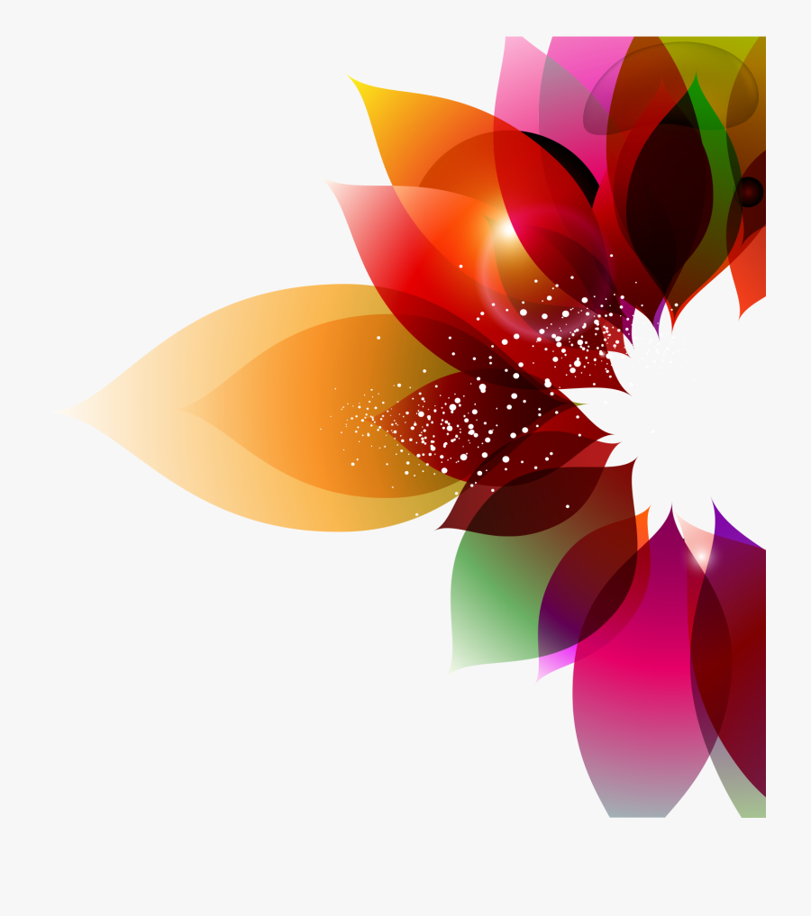 Transparent Objective Clipart - Flower Abstract Vector Png, Transparent Clipart