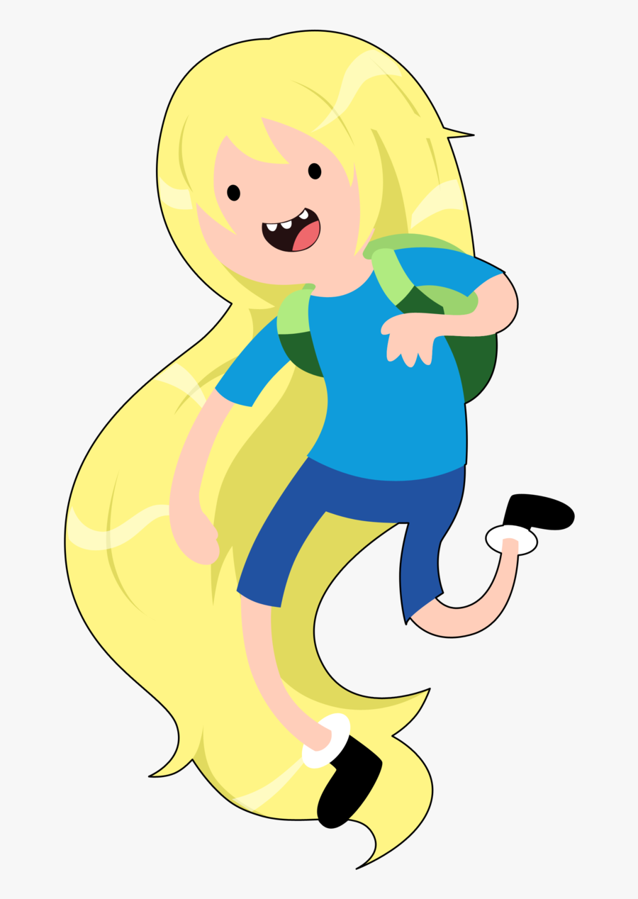 Adventure Time Characters Finn Long Hair Clipart , - Adventure Time Finn Hair, Transparent Clipart