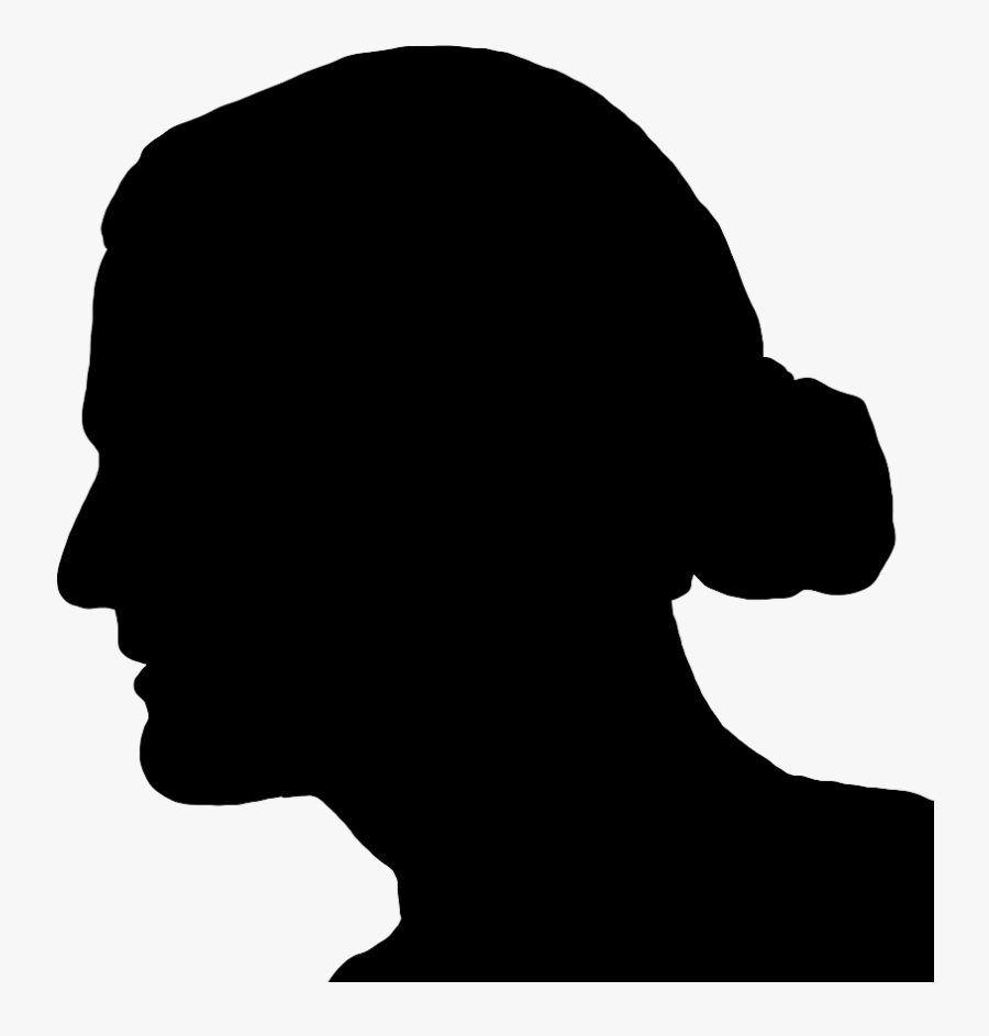 Silhouette Men With Long Hair, Transparent Clipart