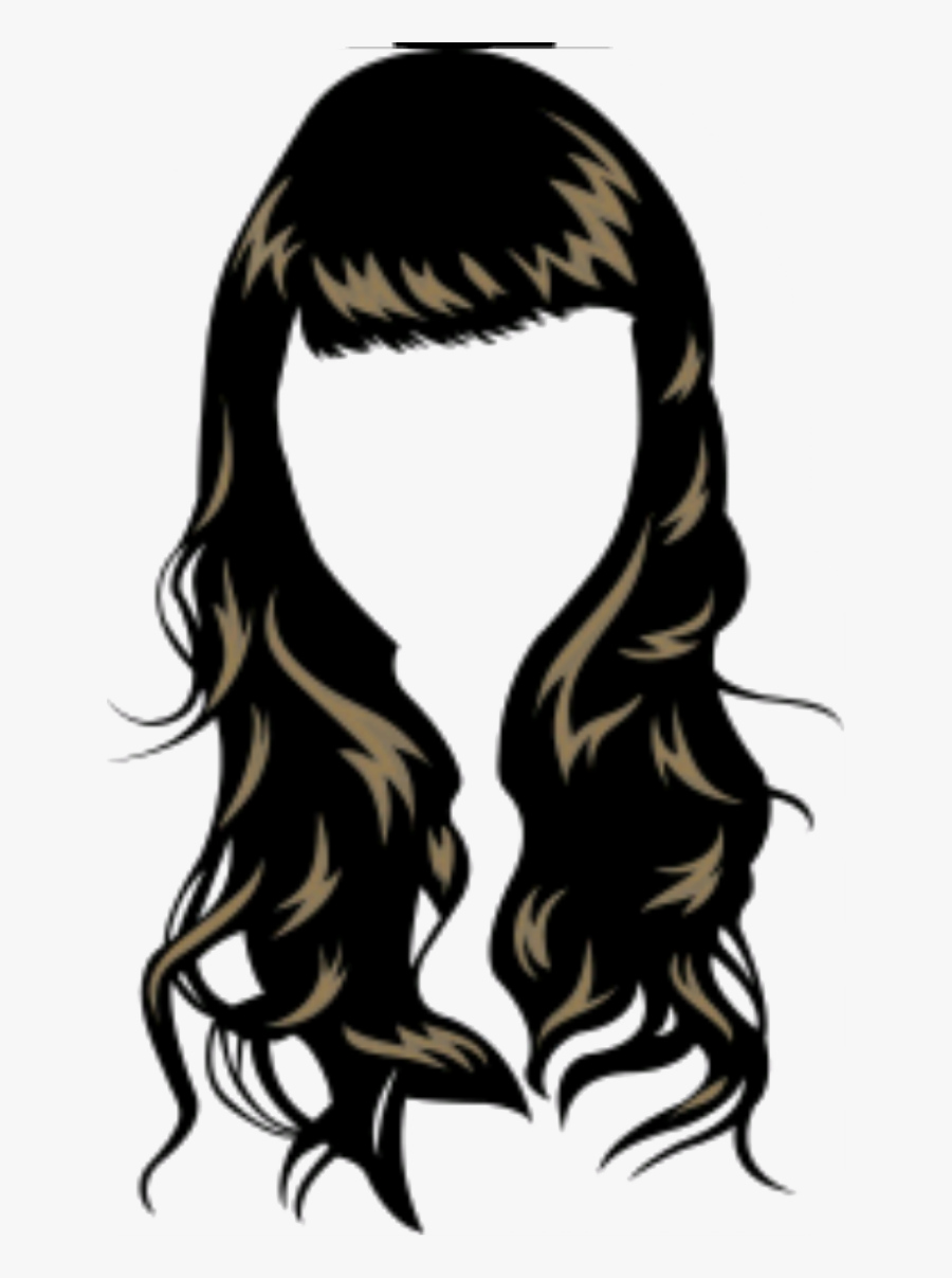 Waves Haircut Png - Girl Hair Vector Png, Transparent Clipart