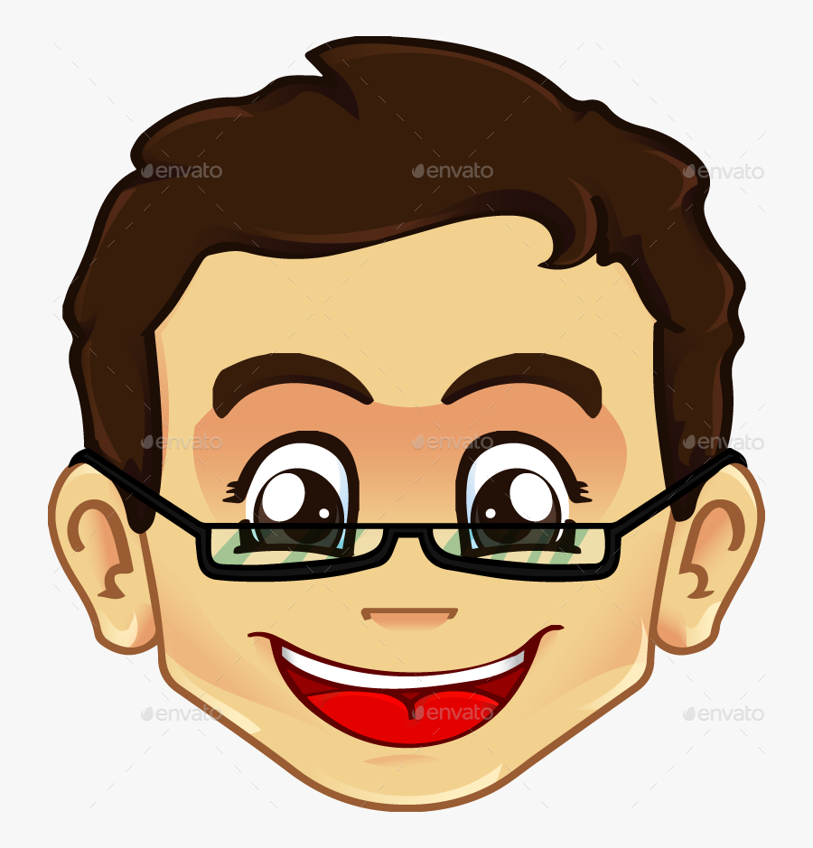 Transparent Boy With Glasses Clipart - Boy With Glasses Clipart, Transparent Clipart