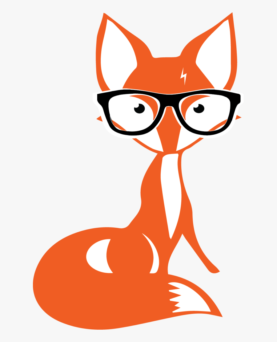 Nerdy Fox , Transparent Cartoons - Nerdy Fox, Transparent Clipart