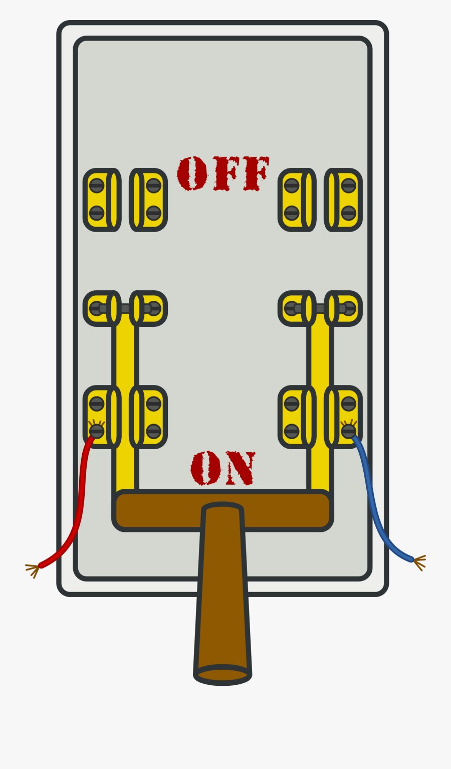 This Free Icons Png Design Of Knife Switch On - Main Switch Clip Art, Transparent Clipart