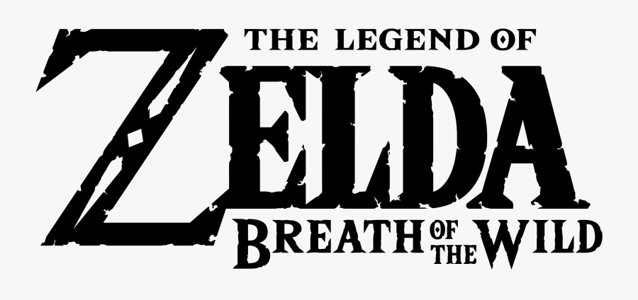 Transparent Zelda Clipart Black And White - Legend Of Zelda Breath Of The Wild Logo, Transparent Clipart
