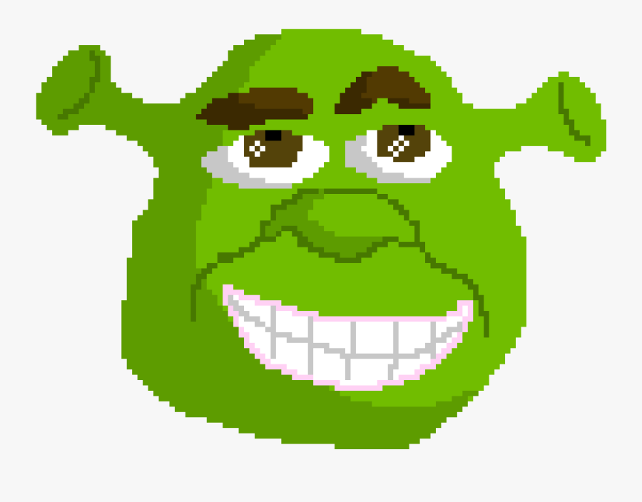 Shrek Face Png Shrek Pixel Art Maker - Shrek Pixel Art, Transparent Clipart