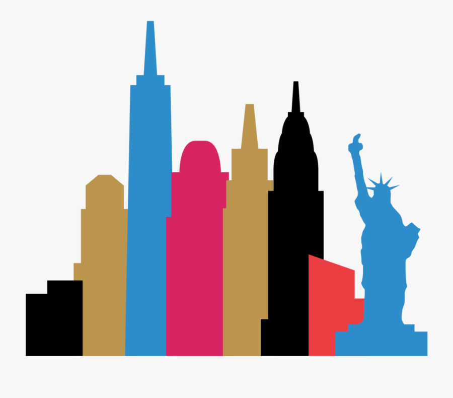 Time Square Silhouette Png, Transparent Clipart
