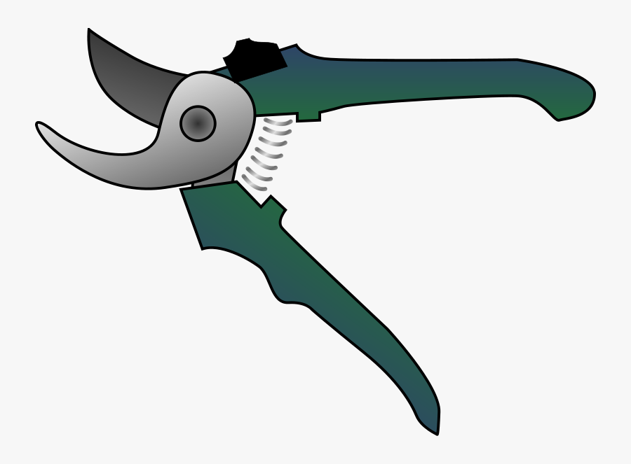 Bypass Pruners - Garden Shears Clip Art, Transparent Clipart