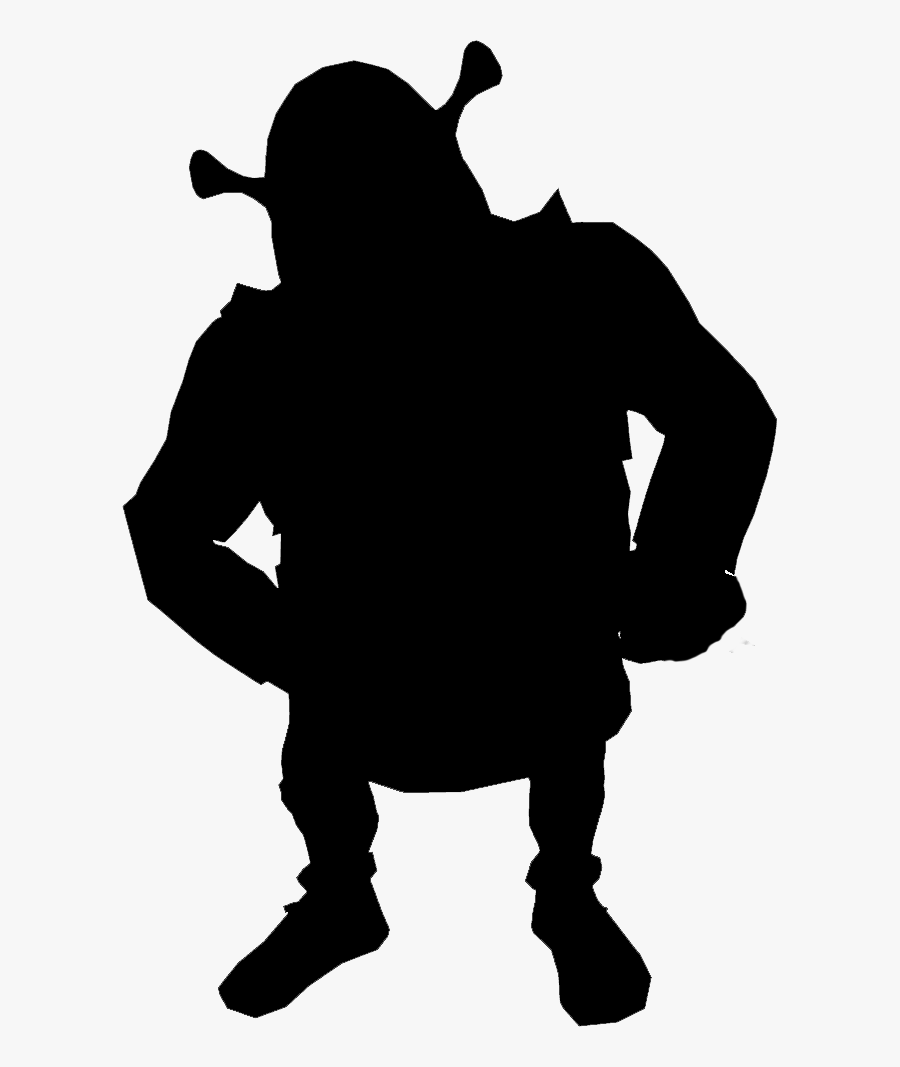 Transparent Shrek Head Png - Shrek Silhouette, Transparent Clipart