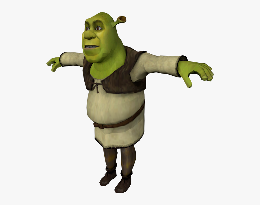 Shrek Face Png Pc Computer Tony Hawk S Underground - Shrek T Pose Png, Transparent Clipart