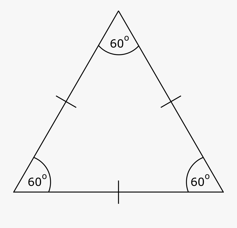 Equilateral Triangle Clip Arts - Drawing Of Equilateral Triangle, Transparent Clipart