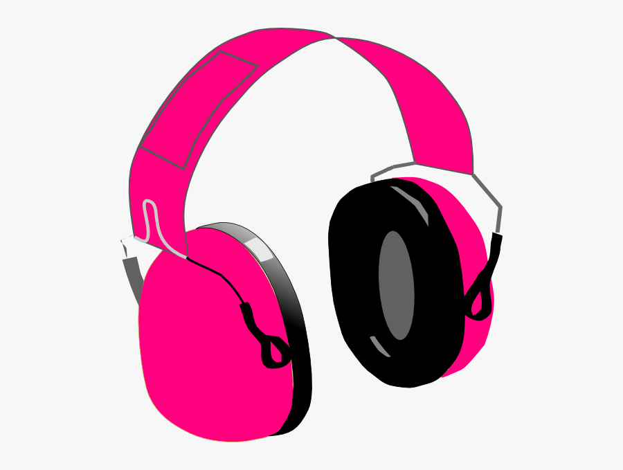 Pink Headphones Clip Art, Transparent Clipart