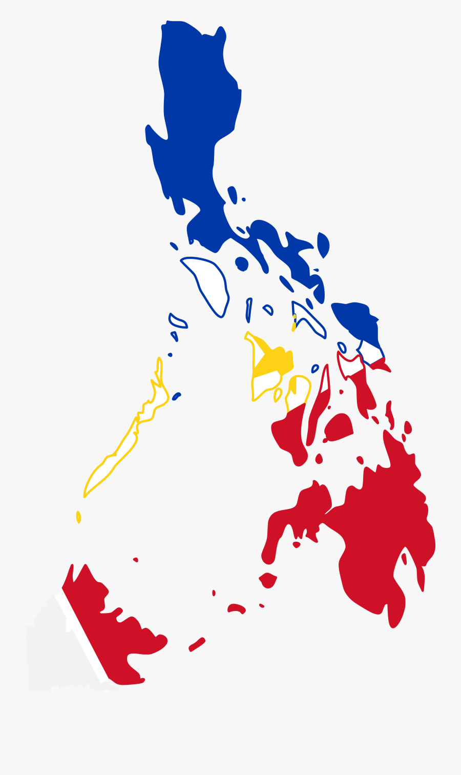 28 Collection Of Philippine Map Clipart Png - Flag Map Of The Philippines, Transparent Clipart