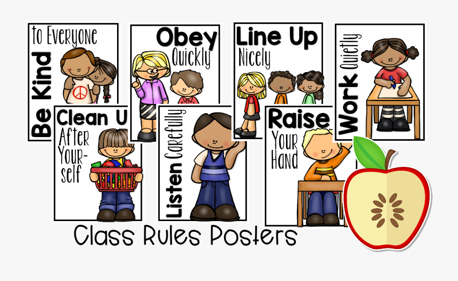 Class Clipart Line Up - Cartoon, Transparent Clipart