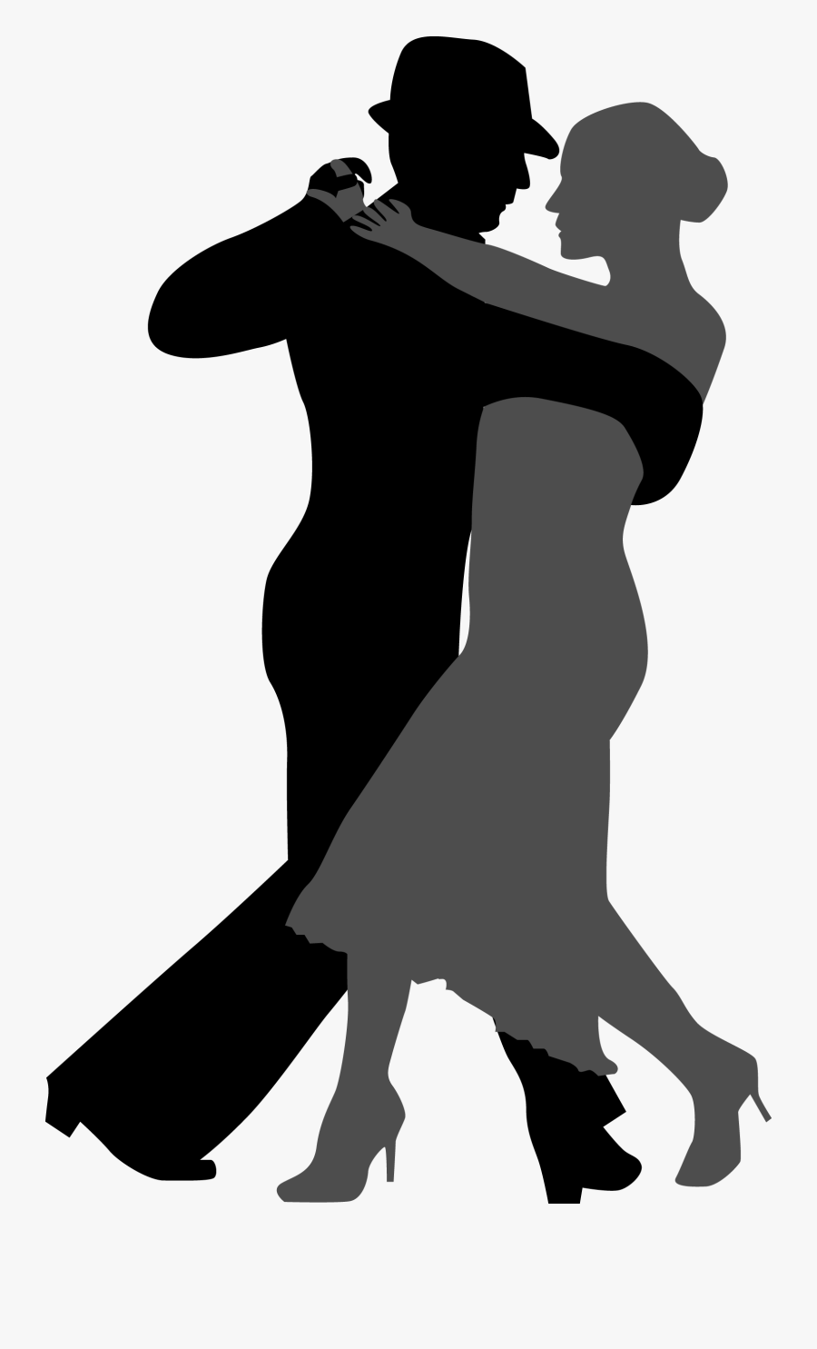 Tango Ballroom Dance Silhouette - Silhouette Of Two People Dancing ...