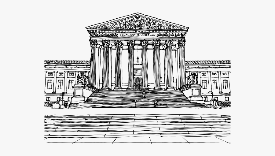 Brain Clipart J Tamasy - Us Supreme Court Drawing, Transparent Clipart