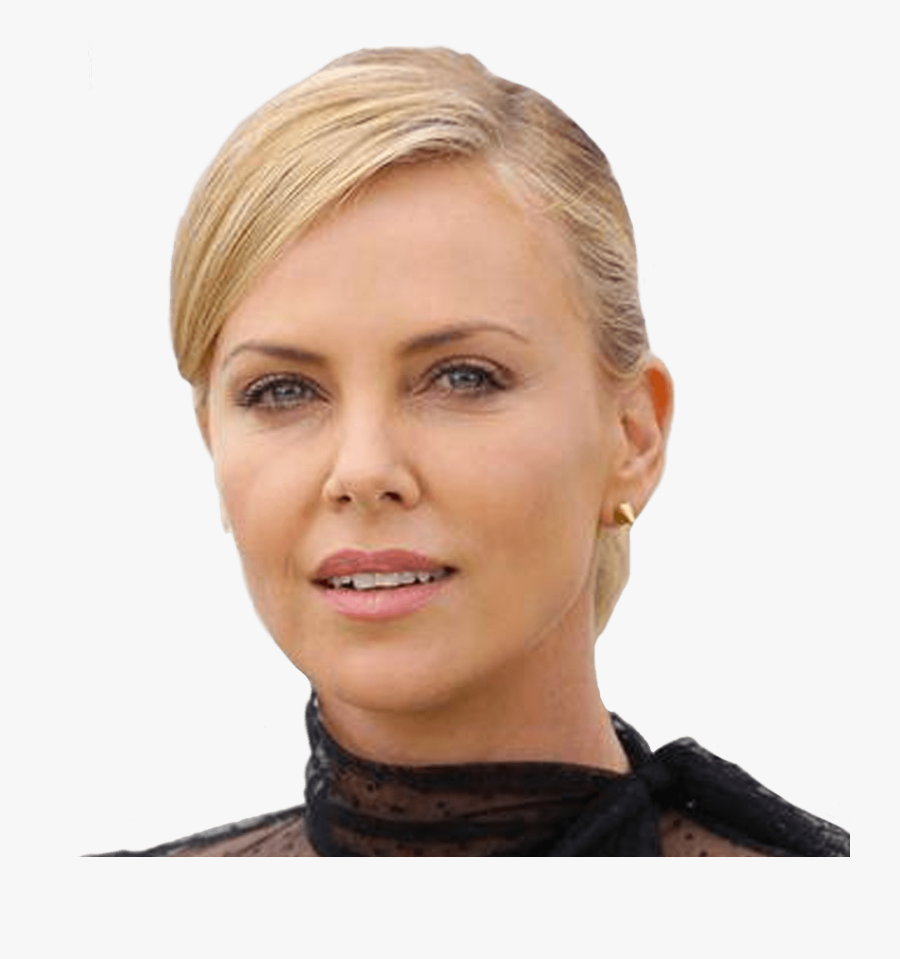 Charlize Theron Real Face, Transparent Clipart