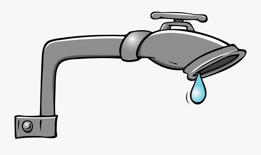 Modern Water Faucet Clipart Adornment - Leaky Pipe Cartoon, Transparent Clipart