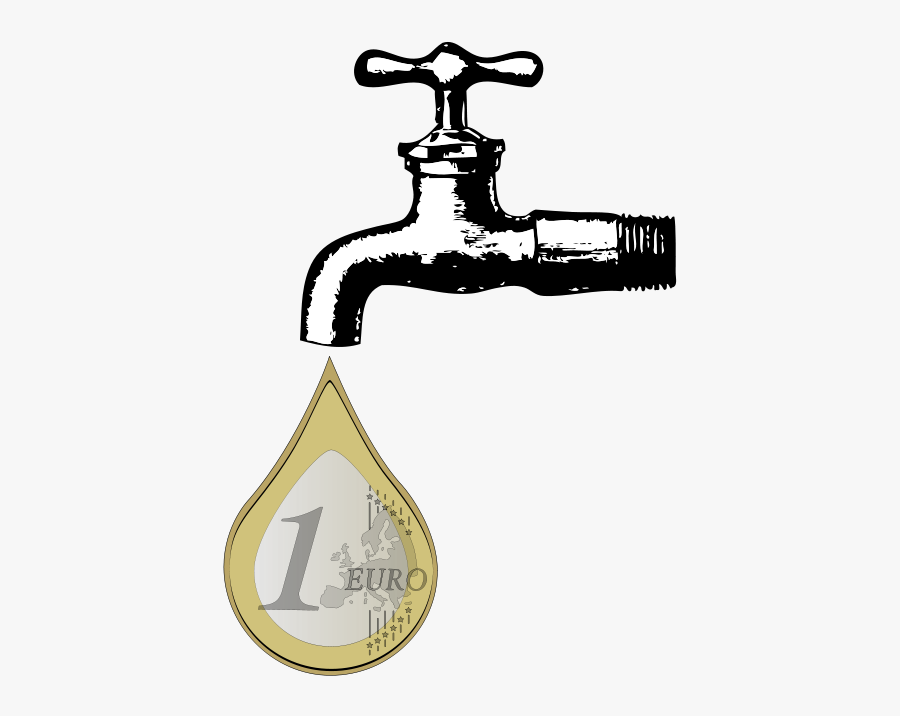 Draw And Water Tap, Transparent Clipart