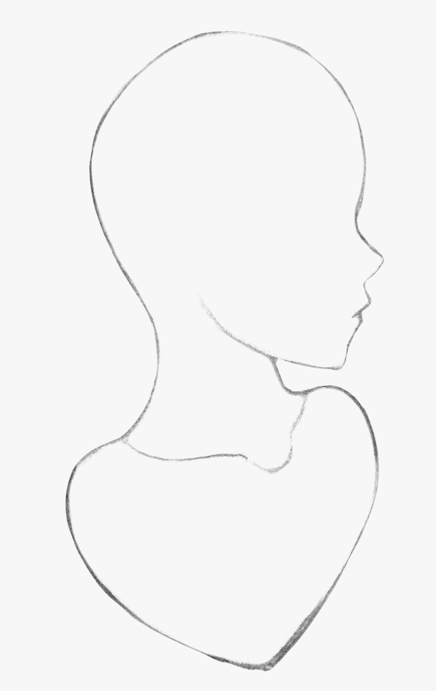 Chin Drawing Side View Transparent Png Clipart Free - Sketch , Free ...