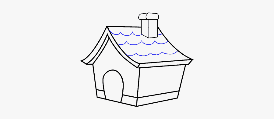 Vector Stock How To Draw A - House With Chimney Drawing, Transparent Clipart